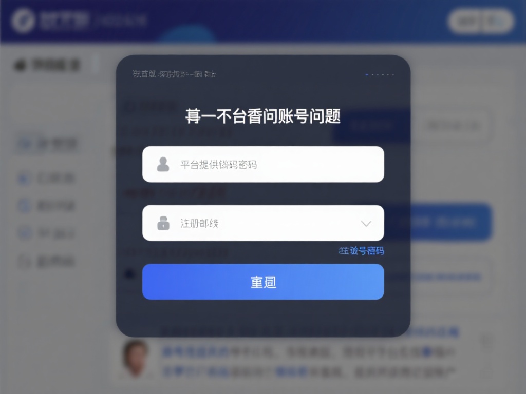 此外，如果怀疑是账号问题，可以通过平台提供的密码重